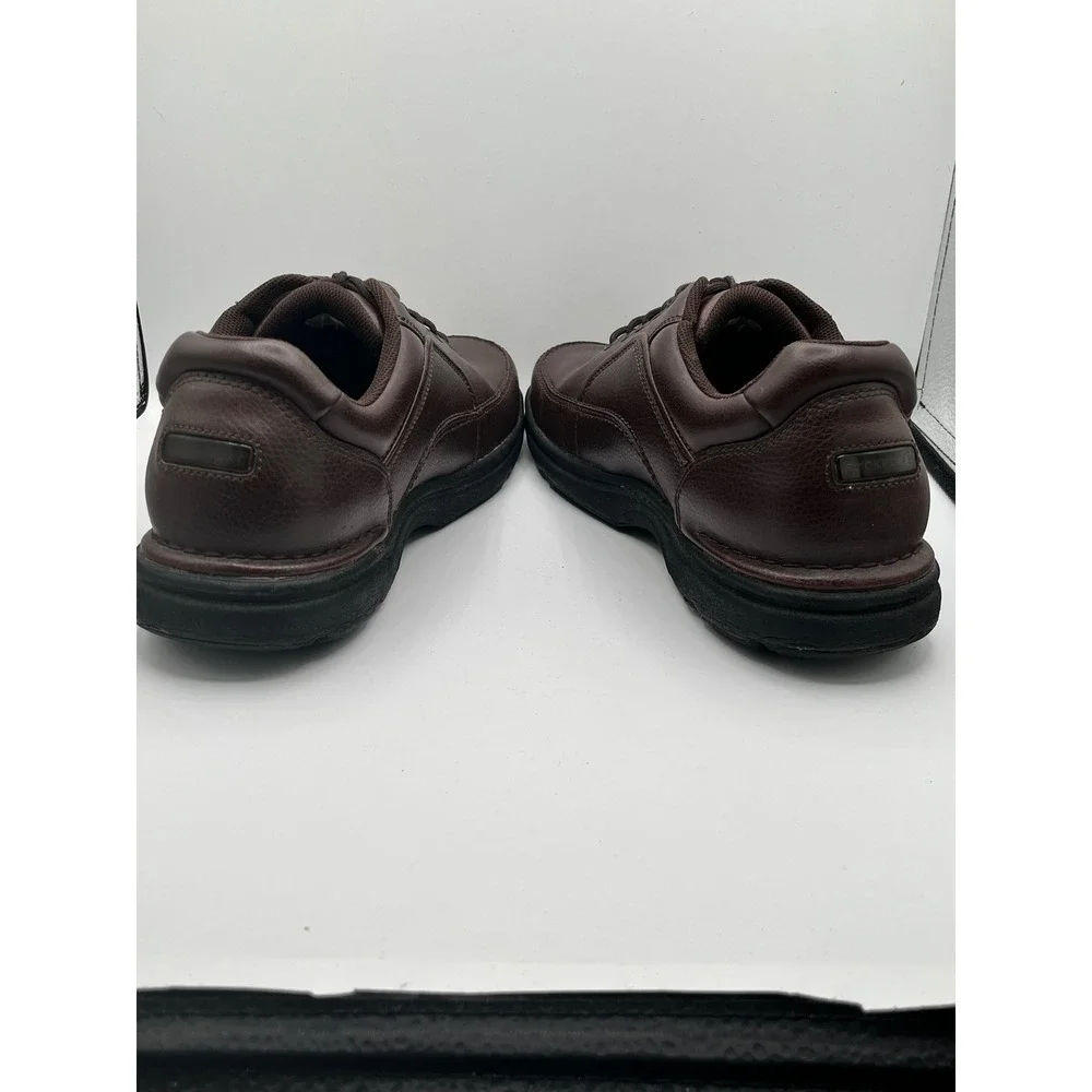 Rockport Men World Tour Classic Brown Leather Walking Shoes K71201 Size 11.5 M